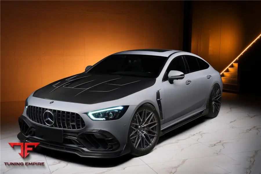 MERCEDES BENZ AMG GT50/GT53/GT43 4DOOR COUPE X290 IMP PERFORMANCE CARBON FIBER FRONT BUMPER VENT TRIMS BSD