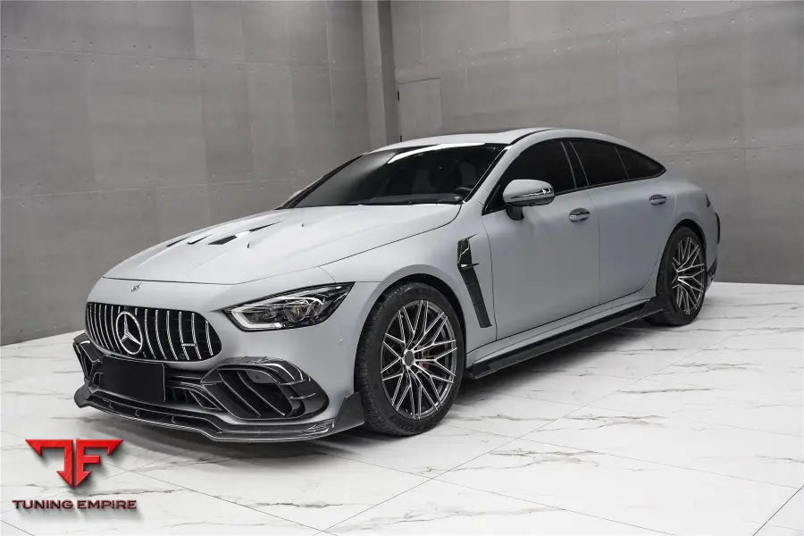 MERCEDES BENZ AMG GT50/GT53/GT43 4DOOR COUPE X290 IMP PERFORMANCE CARBON FIBER FRONT BUMPER LIP SPLITTER BSD