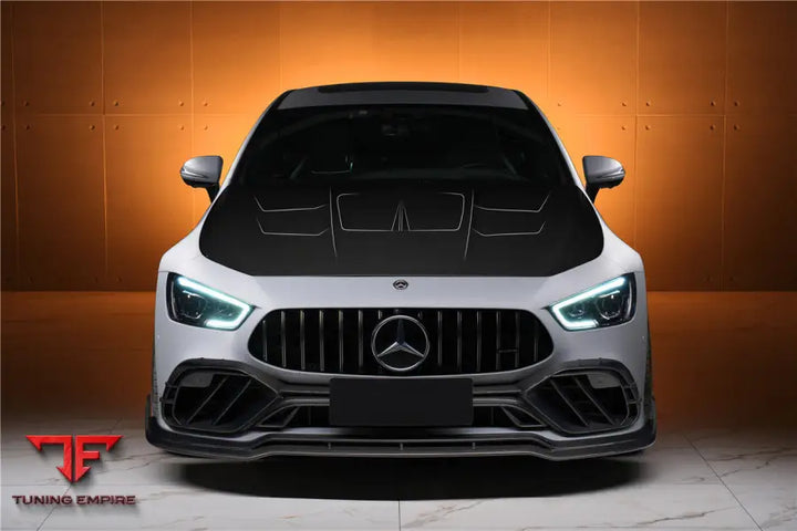 MERCEDES BENZ AMG GT50/GT53/GT43 4DOOR COUPE X290 IMP PERFORMANCE CARBON FIBER FRONT BUMPER LIP SPLITTER BSD