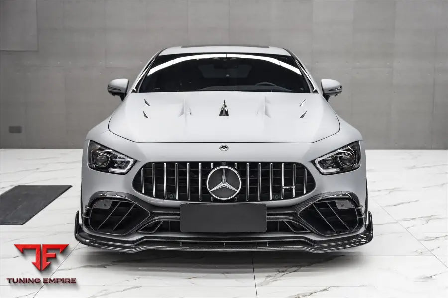 MERCEDES BENZ AMG GT50/GT53/GT43 4DOOR COUPE X290 IMP PERFORMANCE CARBON FIBER FRONT BUMPER VENT TRIMS BSD