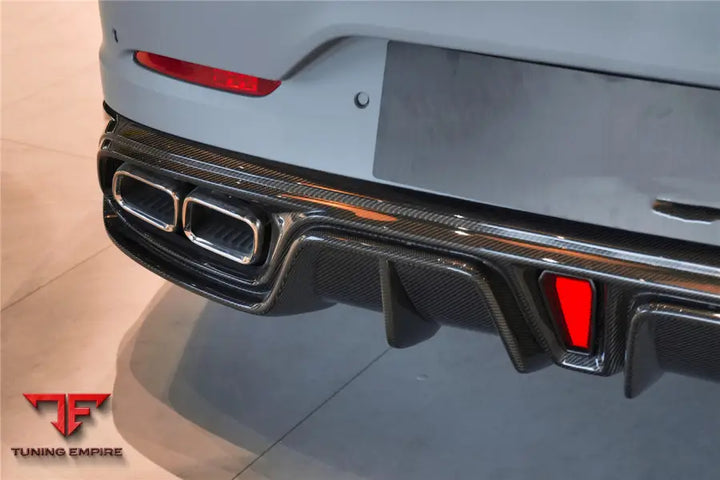 MERCEDES BENZ AMG GT50/GT53/GT43 4DOOR COUPE X290 IMP PERFORMANCE REAR DIFFUSER WITH REFLECTOR PANELS & EXHAUST TIPS BSD