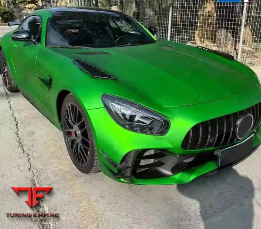 MERCEDES BENZ AMG GTR CARBON FIBER HOOD SPLITTER