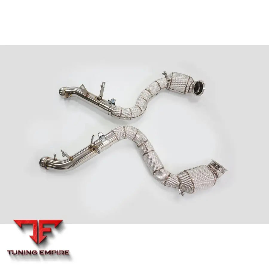 MERCEDES BENZ C-CLASS AMG C63 W205 4.0T V8 RAZOR EXHAUST DOWNPIPE WITH HEAT SHIELD