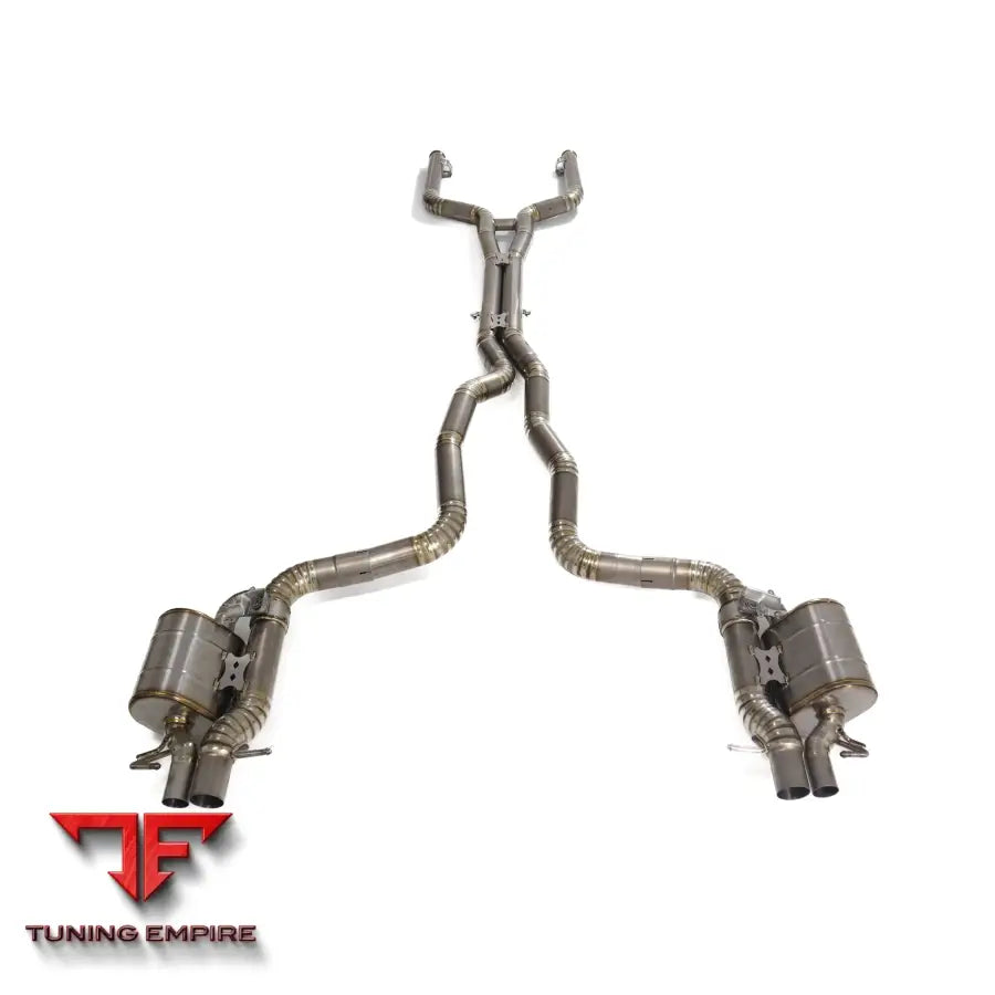 MERCEDES BENZ C-CLASS AMG C63 W205 TITANIUM CATBACK RAZOR EXHAUST WITH MUFFLER VALVE