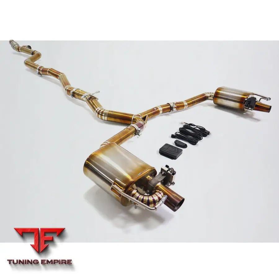 MERCEDES BENZ C-CLASS C200 COUPE W205 TITANIUM CATBACK RAZOR EXHAUST WITH MUFFLER VALVE