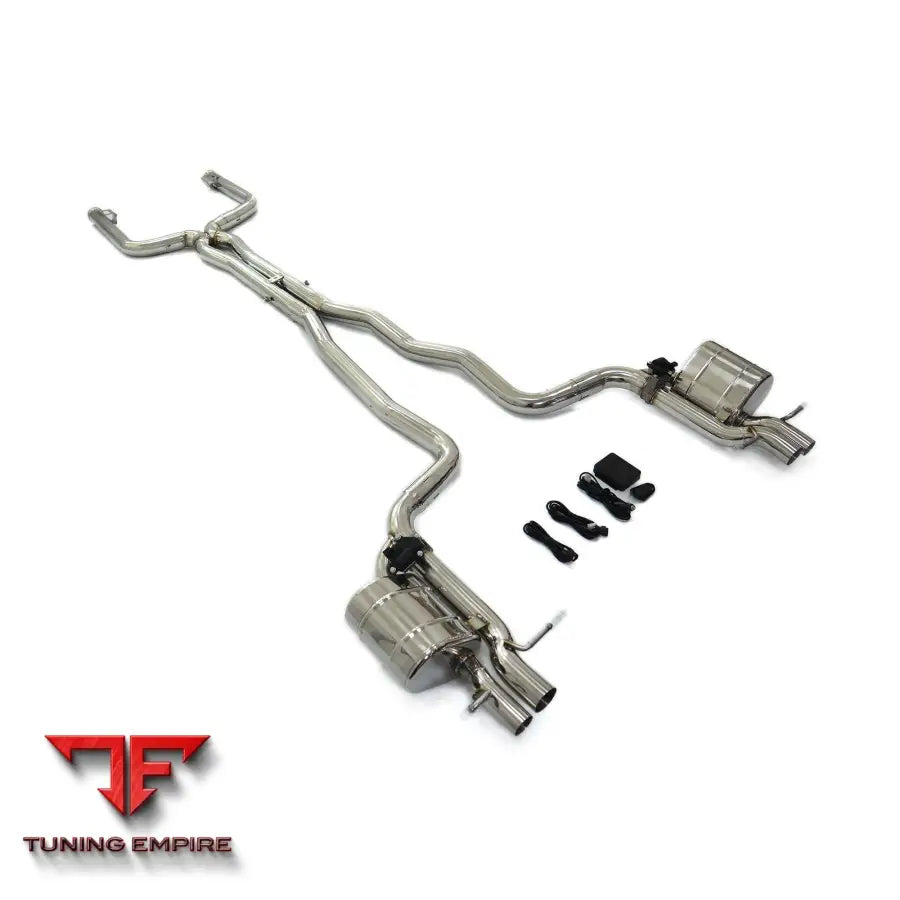 MERCEDES BENZ C-CLASS C63 W205 STAINLESS STEEL CATBACK RAZOR EXHAUST WITH MUFFLER VALVE