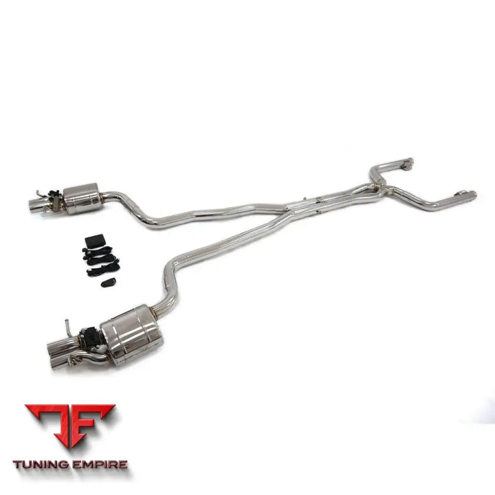 MERCEDES BENZ C-CLASS C63 W205 STAINLESS STEEL CATBACK RAZOR EXHAUST WITH MUFFLER VALVE