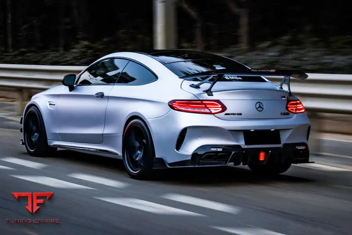 MERCEDES-BENZ C-CLASS COUPE IMP PERFORMANCE PARTIAL CARBON FIBER REAR BUMPER BSD