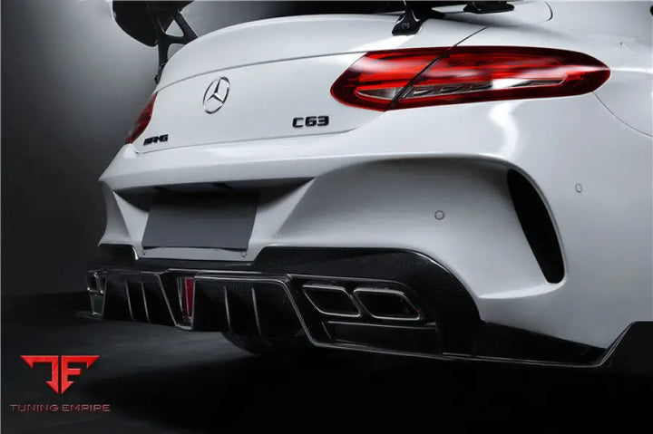 MERCEDES-BENZ C-CLASS COUPE IMP PERFORMANCE PARTIAL CARBON FIBER REAR BUMPER BSD