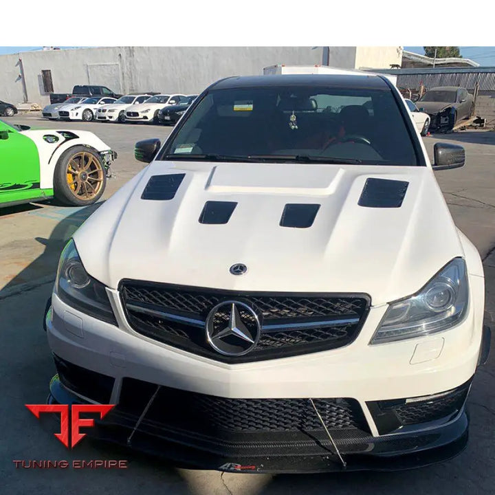 MERCEDES BENZ C-CLASS W204 AMG C63 BLACK SERIES CARBON FIBER HOOD BONNET
