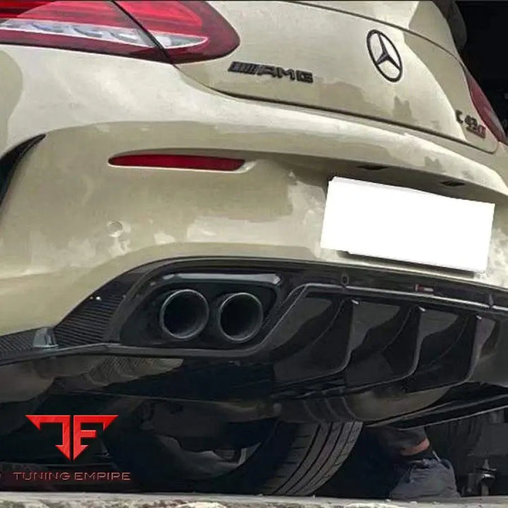 MERCEDES-BENZ C CLASS W205 C43 COUPE AMG CARBON FIBER REAR DIFFUSER 2019-2023Y