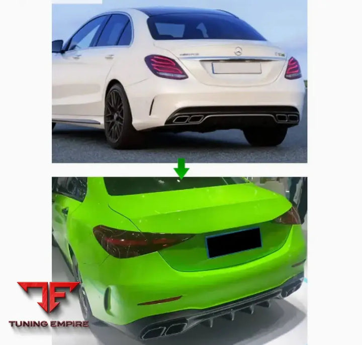 MERCEDES BENZ C CLASS W205 UPGRADE TO W206 C63 AMG BODY KIT