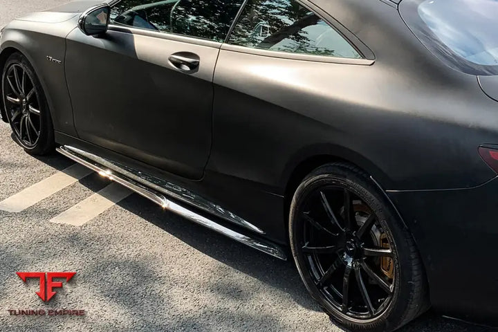 MERCEDES-BENZ C217 S63 & S65 AMG COUPE BKSS STYLE CARBON FIBER SIDE SKIRTS BSD