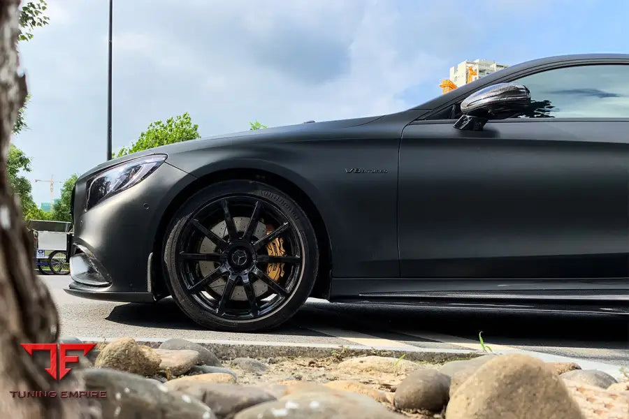 MERCEDES-BENZ C217 S63 & S65 AMG COUPE CARBON FIBER SIDE SKIRTS EXTENSION BSD