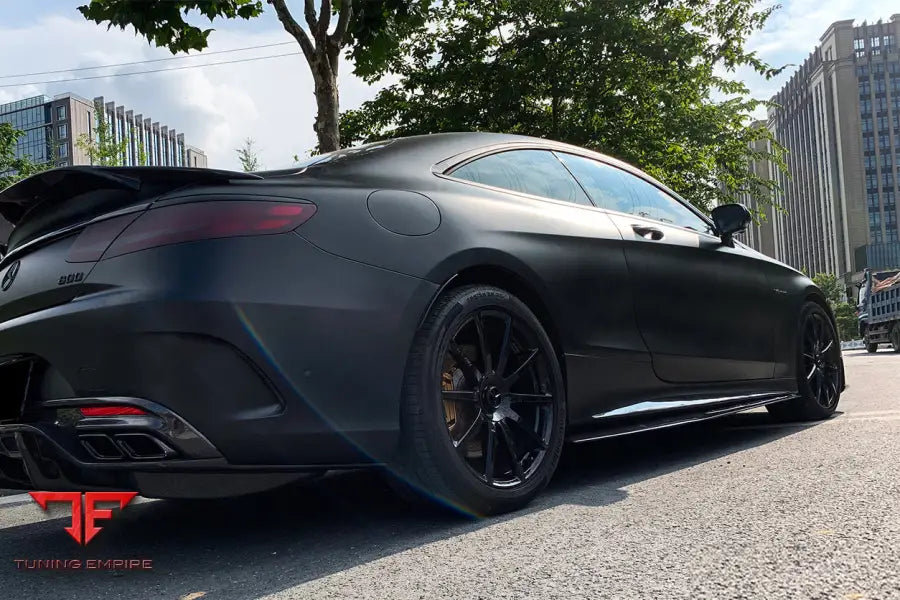 MERCEDES-BENZ C217 S63 & S65 AMG COUPE CARBON FIBER SIDE SKIRTS EXTENSION BSD