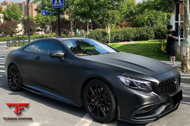 MERCEDES-BENZ C217 S63 & S65 AMG COUPE CARBON FIBER SIDE SKIRTS EXTENSION BSD