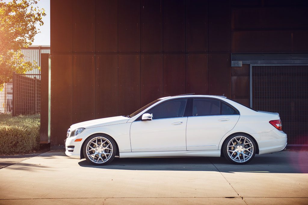 MERCEDES-BENZ C250 on custom forged wheels