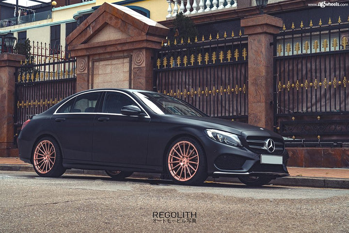 MERCEDES-BENZ C300 on custom forged wheels