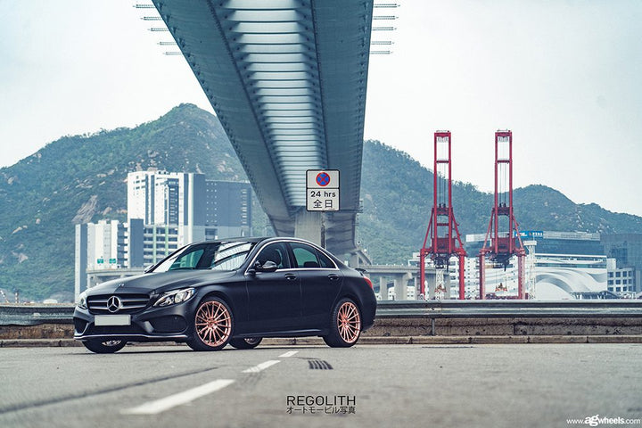 MERCEDES-BENZ C300 on custom forged wheels