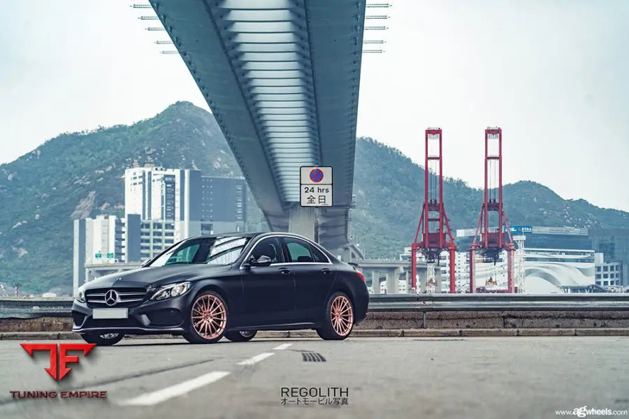 MERCEDES-BENZ C300 on custom forged wheels