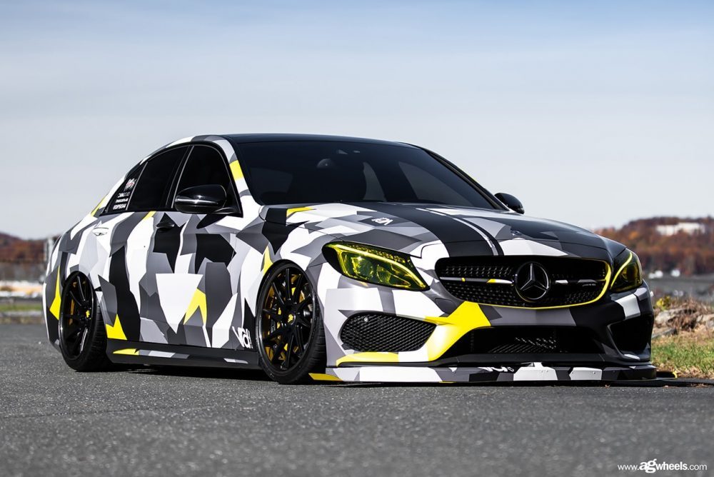 MERCEDES-BENZ C43 AMG on custom forged wheels