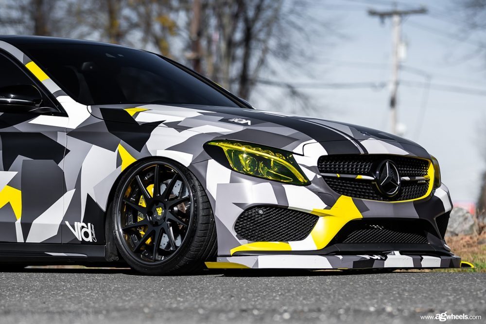 MERCEDES-BENZ C43 AMG on custom forged wheels