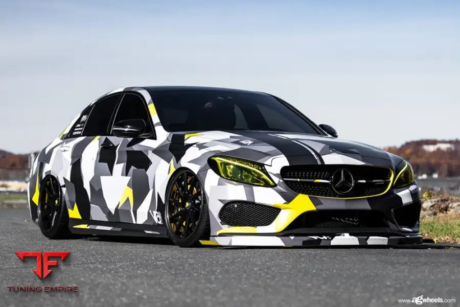 MERCEDES-BENZ C43 AMG on custom forged wheels