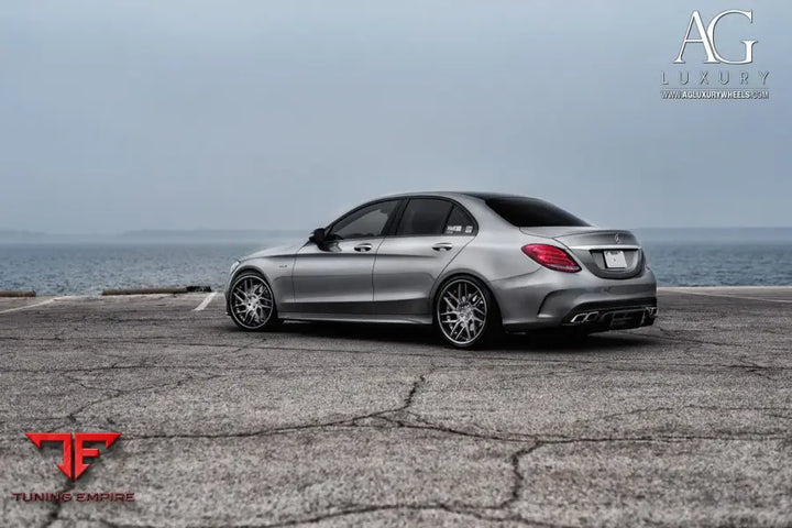 Mercedes-Benz C450 AMG on custom forged wheels