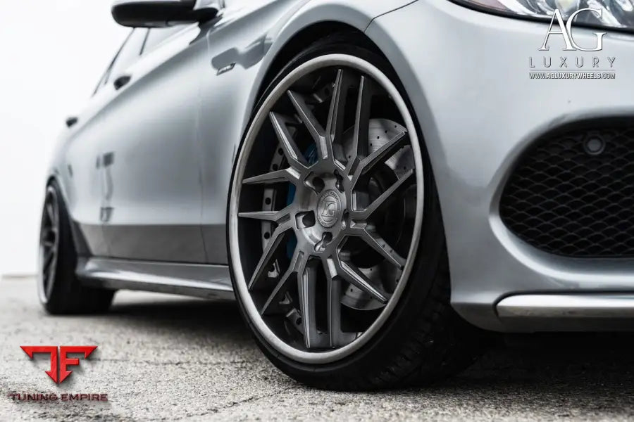 Mercedes-Benz C450 AMG on custom forged wheels