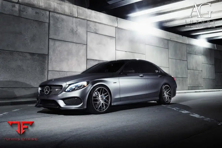 Mercedes-Benz C450 AMG on custom forged wheels