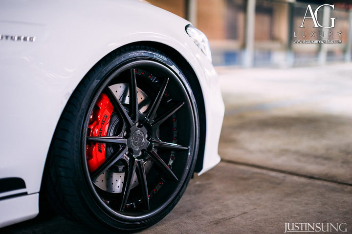 Mercedes-Benz C63 AMG on custom forged wheels