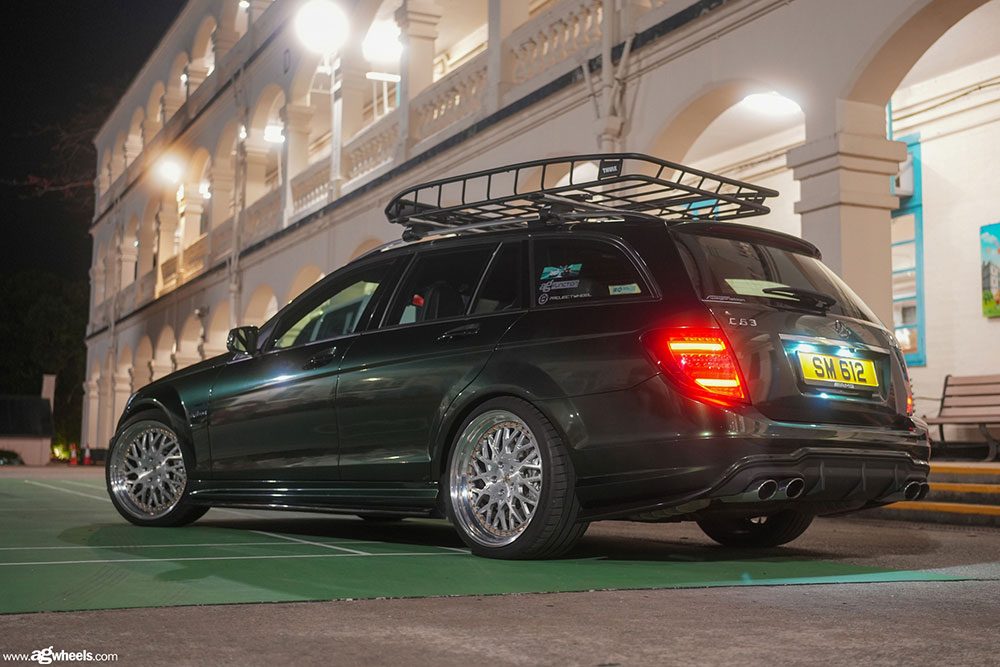 MERCEDES-BENZ C63 AMG ESTATE on custom forged wheels
