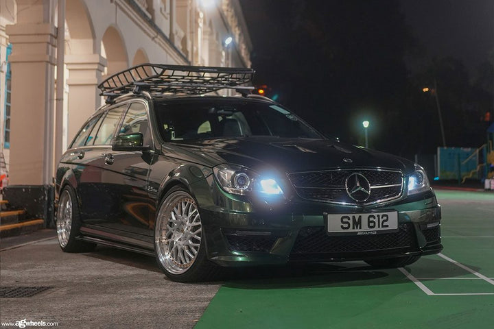 MERCEDES-BENZ C63 AMG ESTATE on custom forged wheels