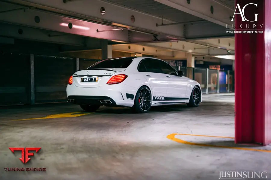Mercedes-Benz C63 AMG on custom forged wheels