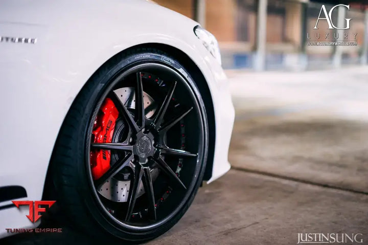Mercedes-Benz C63 AMG on custom forged wheels
