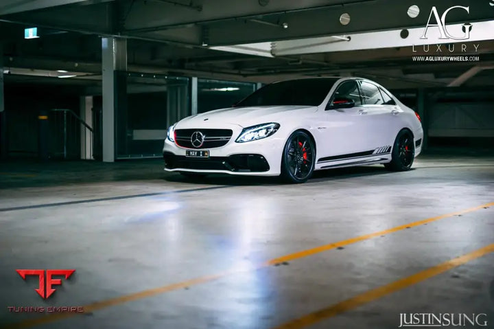 Mercedes-Benz C63 AMG on custom forged wheels