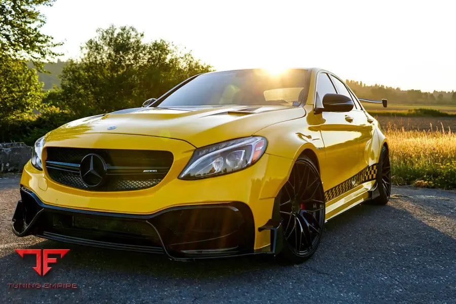 MERCEDES-BENZ W205 C63 & S AMG SEDAN IMP PERFORMANCE PARTIAL CARBON FIBER FULL BODY KIT BSD