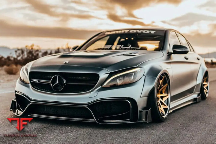 MERCEDES-BENZ W205 C63 & S AMG SEDAN IMP PERFORMANCE PARTIAL CARBON FIBER FULL BODY KIT BSD