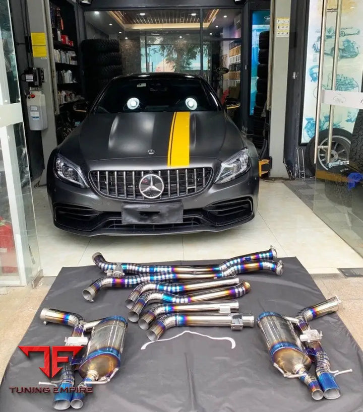 MERCEDES BENZ C63 AMG W205 TITANIUM VALVETRONIC EXHAUST SYSTEM