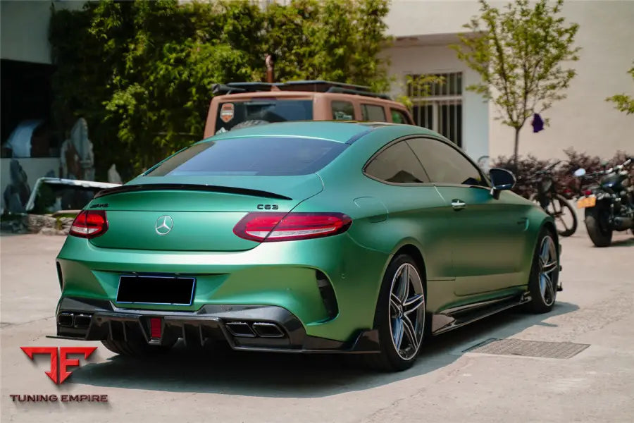 MERCEDES-BENZ C63 C-CLASS COUPE IMP PERFORMANCE CARBON FIBER SIDE SKIRTS BSD