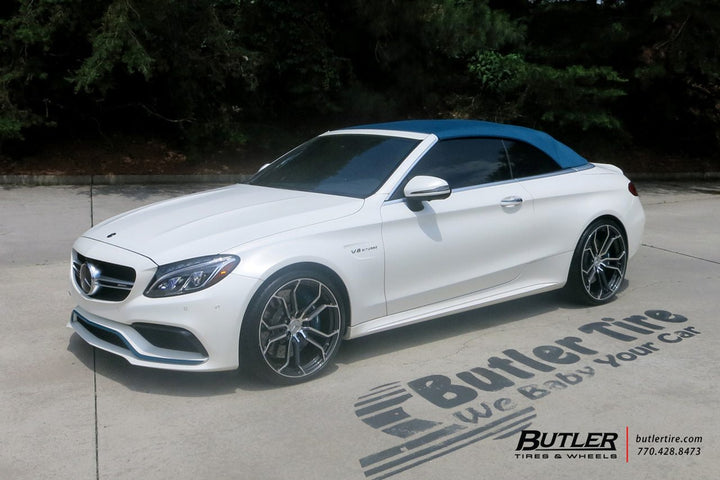 Mercedes-Benz C63S AMG Cabriolet on custom forged wheels