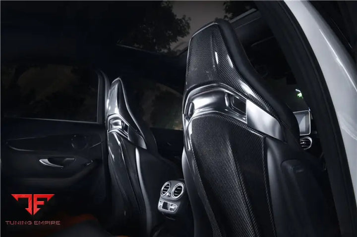MERCEDES BENZ C63S CLA45 AMG SEDAN CARBON FIBER SEAT-BACK COVER BSD
