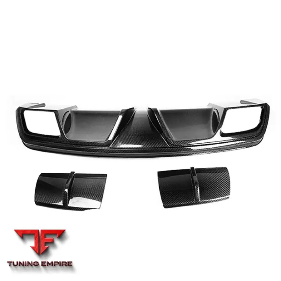 MERCEDES BENZ CLA W117 2014-ON C63 AMG STYLE CARBON FIBER REAR DIFFUSER