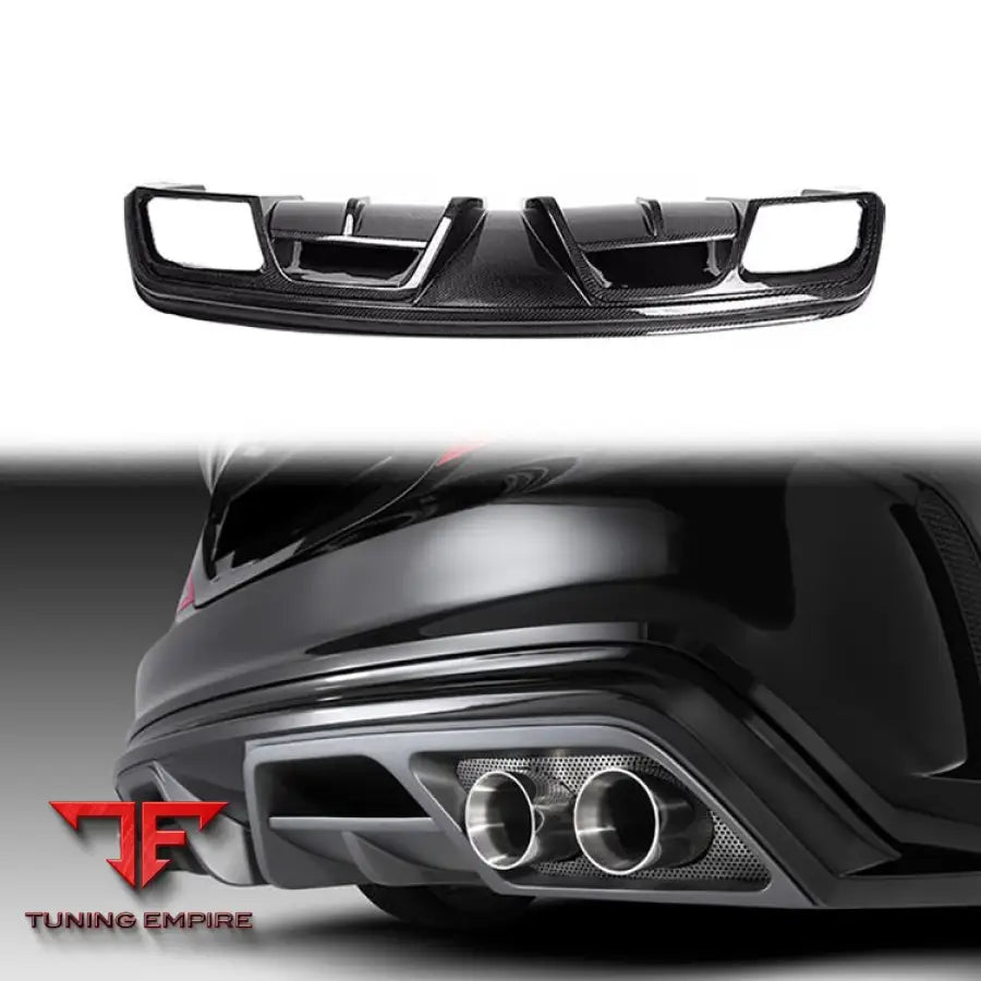 MERCEDES BENZ CLA W117 2014-ON C63 AMG STYLE CARBON FIBER REAR DIFFUSER