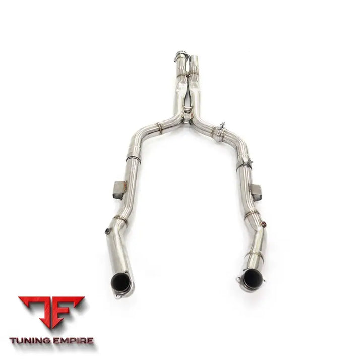 MERCEDES BENZ CLS-CLASS CLS63 AMG C219 STAINLESS STEEL RAZOR EXHAUST DOWNPIPE WITH HEAT SHIELD