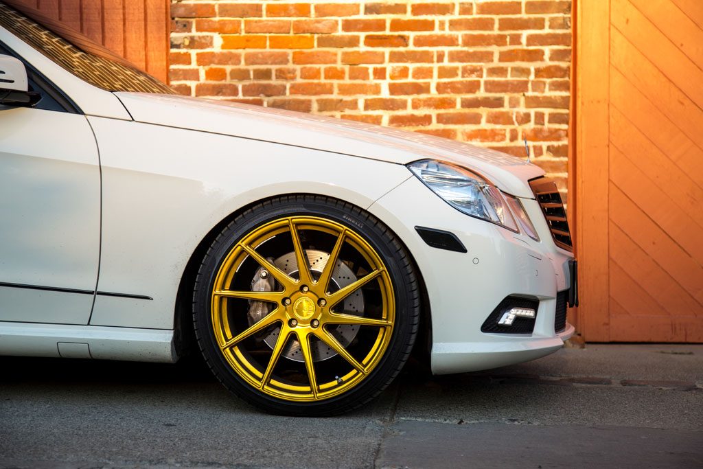 MERCEDES-BENZ E-CLASS on custom forged wheels