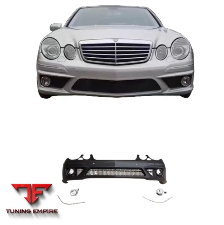 MERCEDES BENZ E CLASS W211 E63 AMG FRONT BUMPER WITH GRILLE