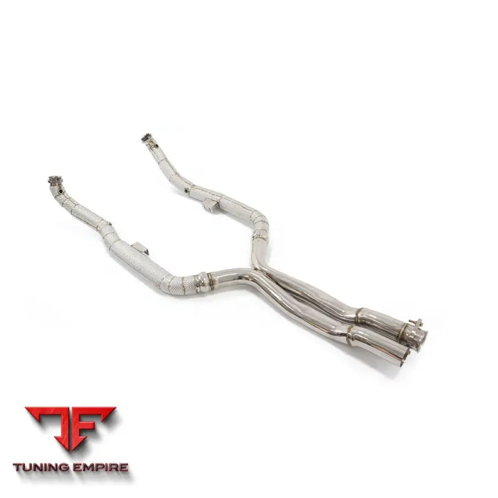 MERCEDES BENZ E-CLASS W211 E63 STAINLESS STEEL RAZOR EXHAUST DOWNPIPE