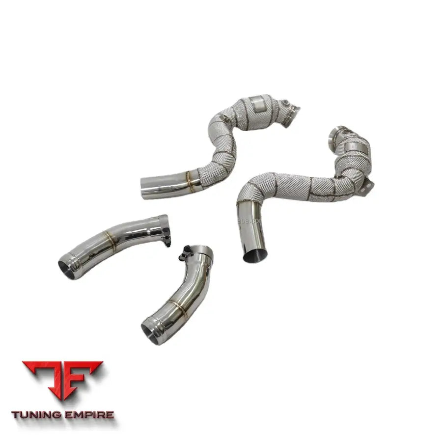 MERCEDES BENZ E-CLASS W213 AMG E63 STAINLESS STEEL CATALYTIC RAZOR EXHAUST CAT-DOWNPIPE