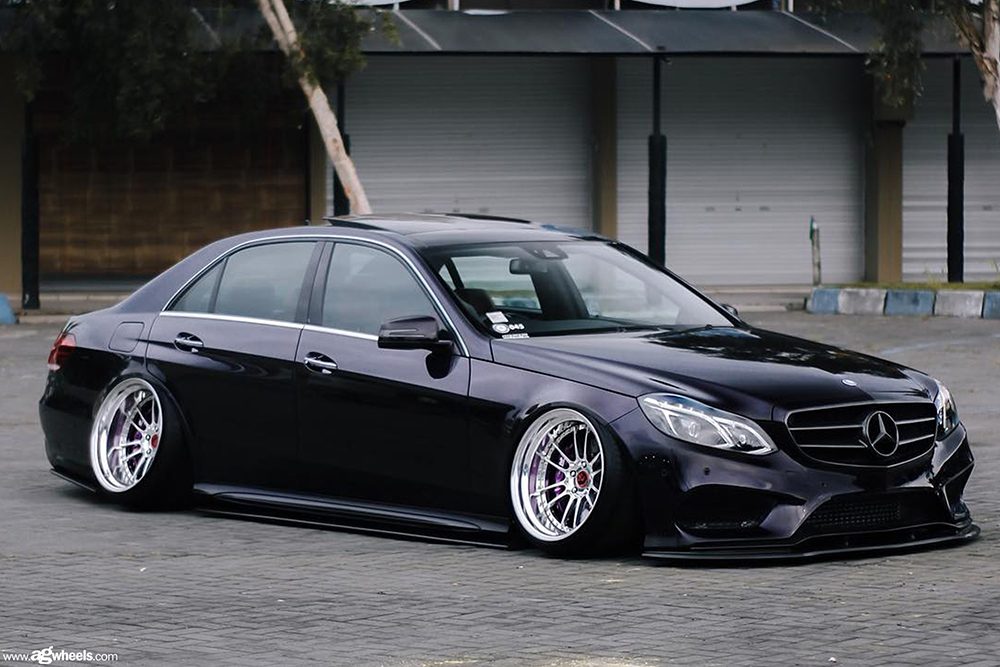 MERCEDES-BENZ E350 on custom forged wheels